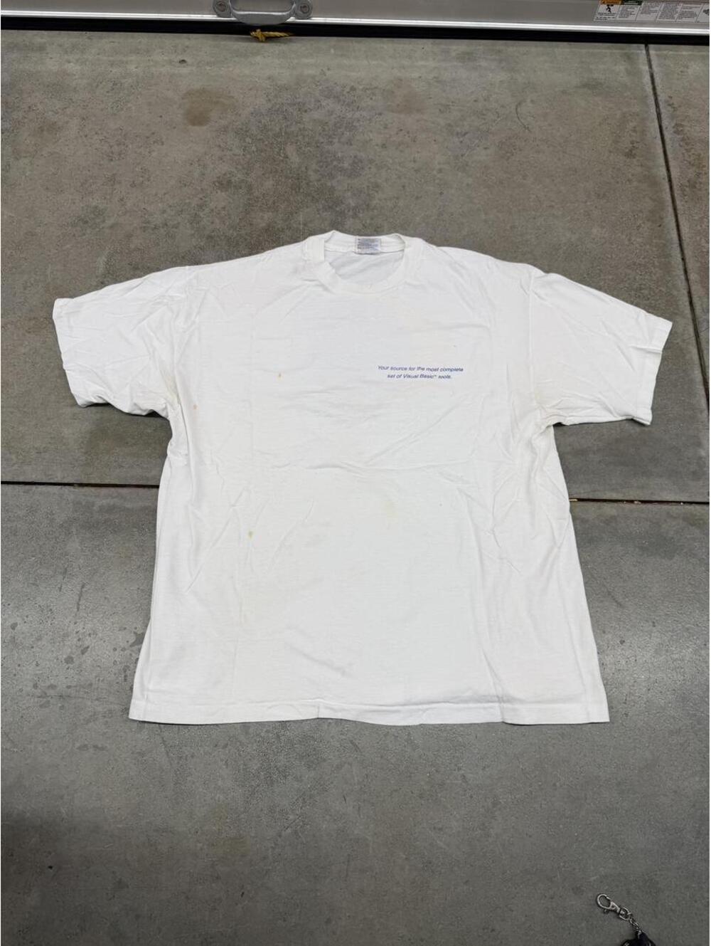 vintage crescent division of progress software corporation tech white shirt xl - Picture 3 of 5